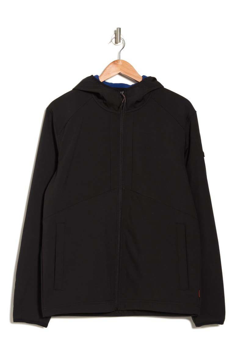 Flex Soft Shell Hooded Jacket, Alternate, color, BLACK