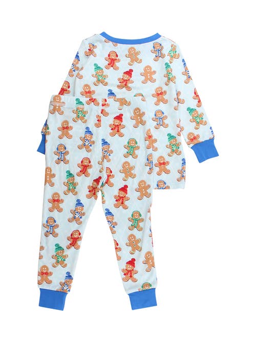 Rufflebutts Gender Inclusive Softsnooze Long Sleeve Pajama Set In Multi
