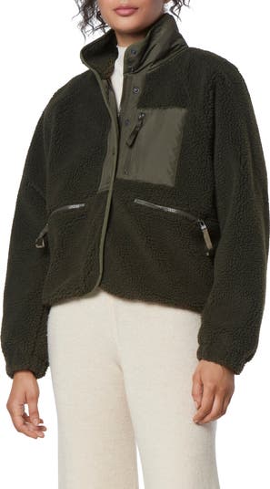 Mixed Media Fleece Zip Jacket