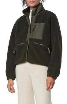 Marc New York Performance Mixed Media Fleece Zip Jacket