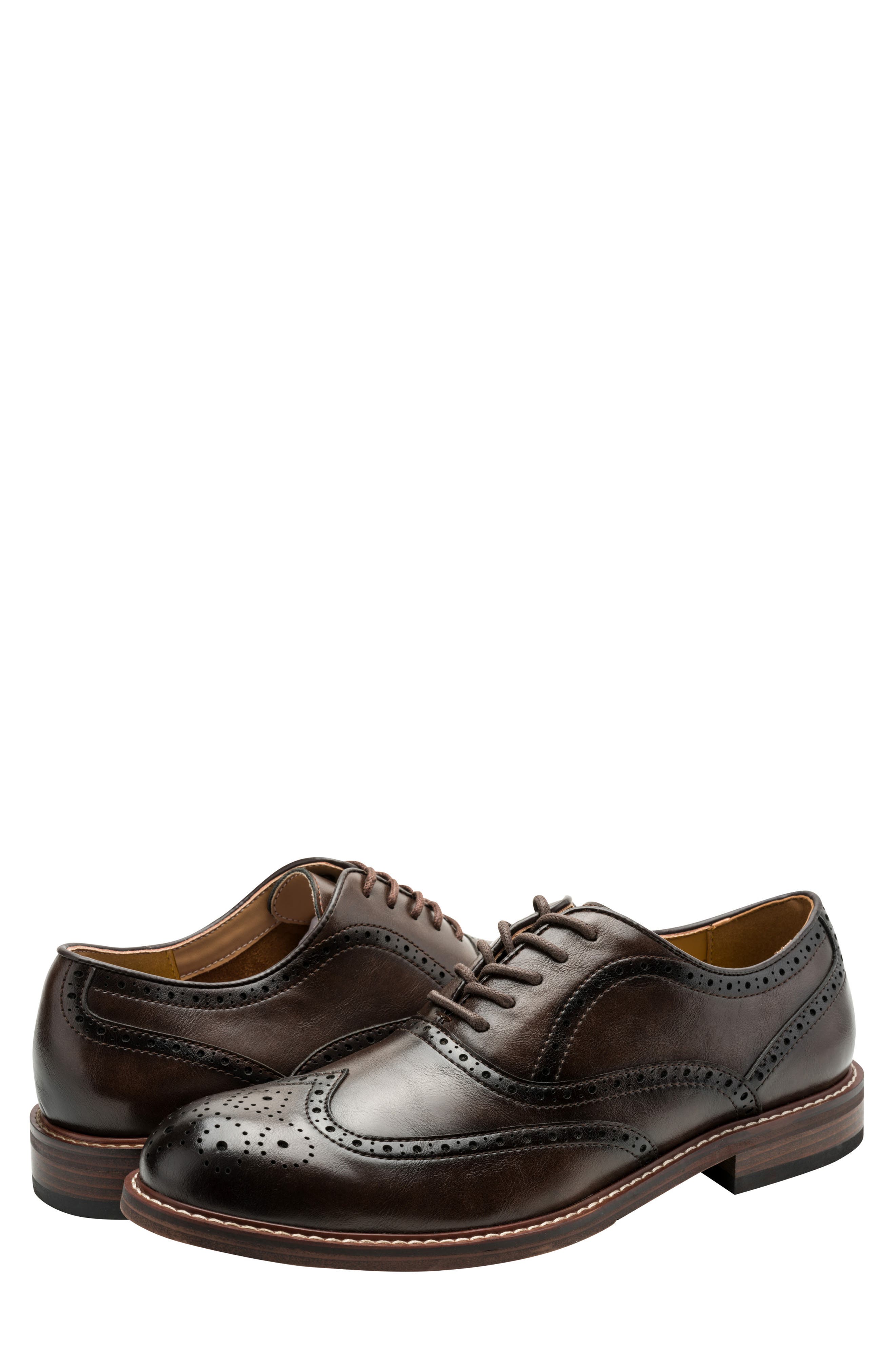 Lance Wingtip Oxford, Alternate, color, DARK BROWN