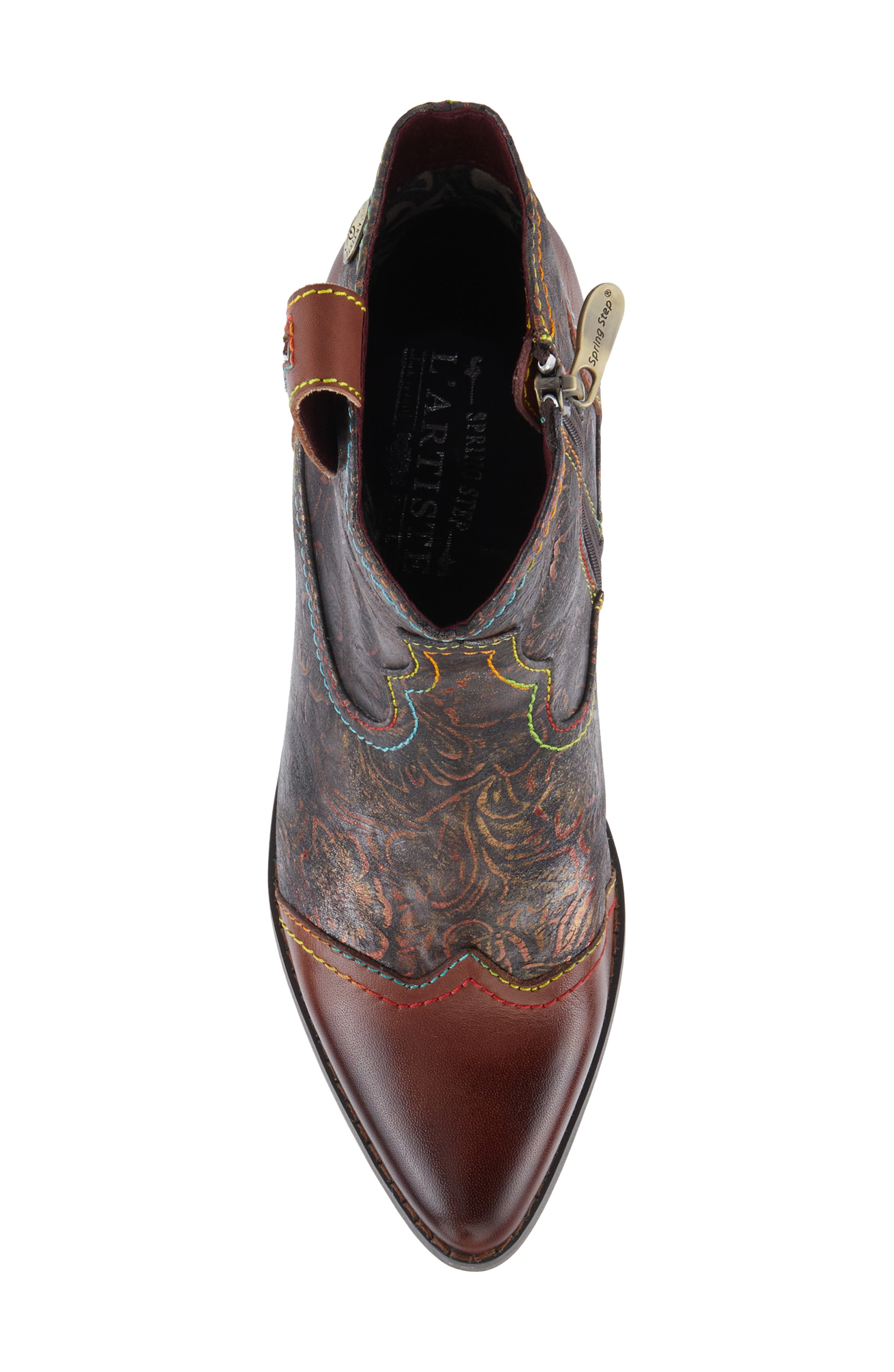 L'Artiste by Spring Step Countrypop Wingtip Pointed Toe Western Boot, Alternate, color, 