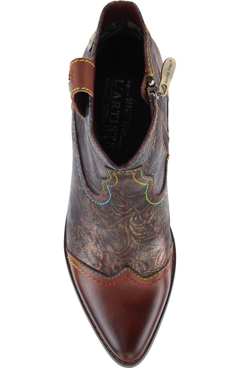 L'Artiste by Spring Step Countrypop Wingtip Pointed Toe Western Boot, Alternate, color,