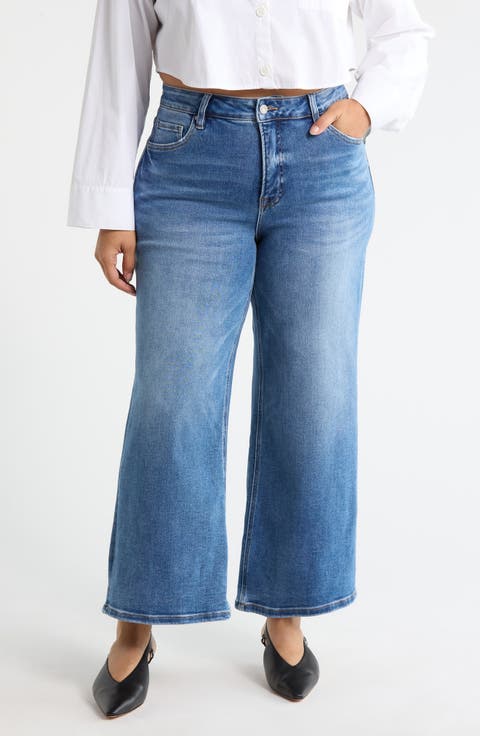 Lisa Wide Leg Jeans (Plus)