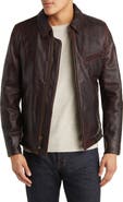 Schott NYC Waxy Cowhide Leather Mechanics Jacket