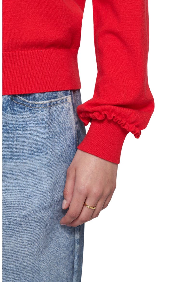 Fine Gauge Light Weight Cardigan Sweater, Alternate, color, Red Amour