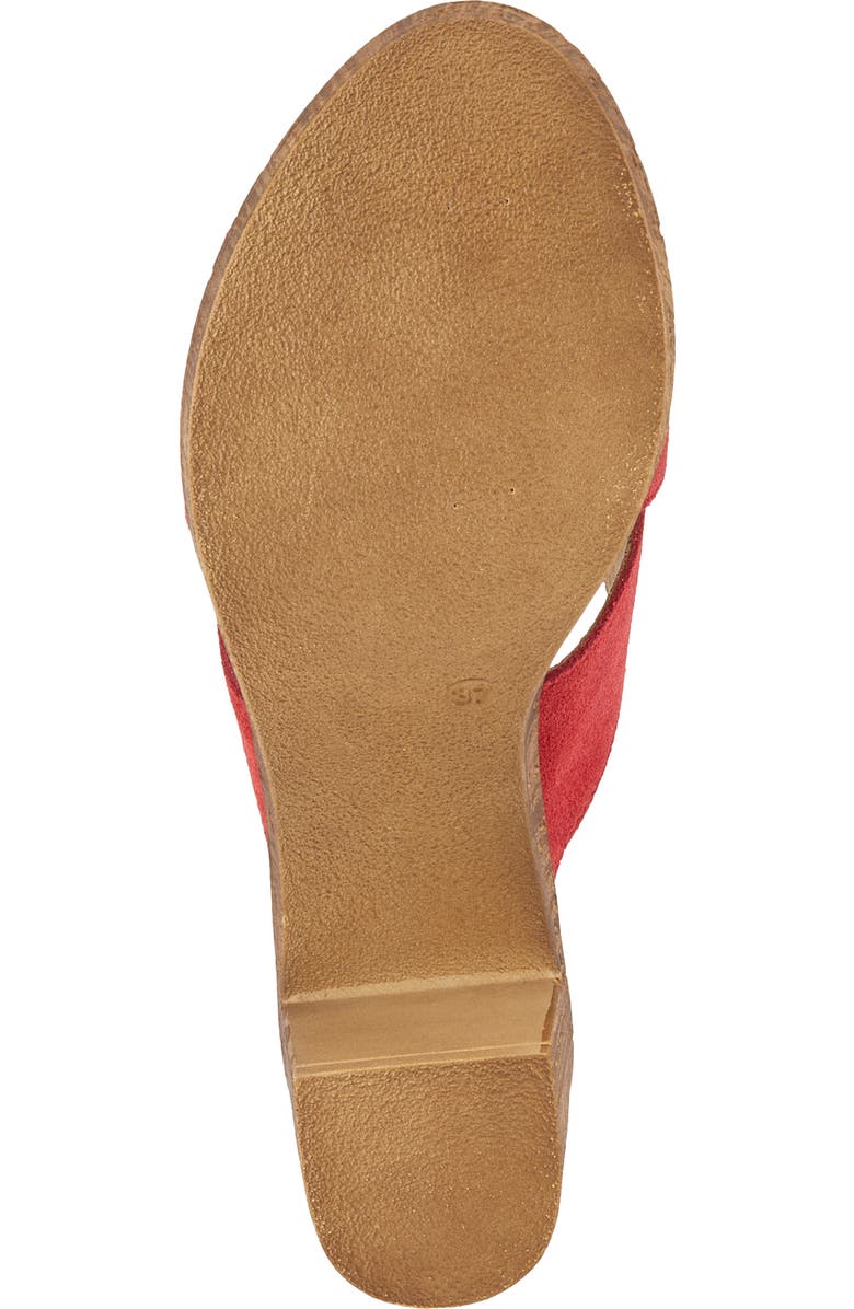 Spring Step Blanchar Platform Sandal, Alternate, color, Red Suede