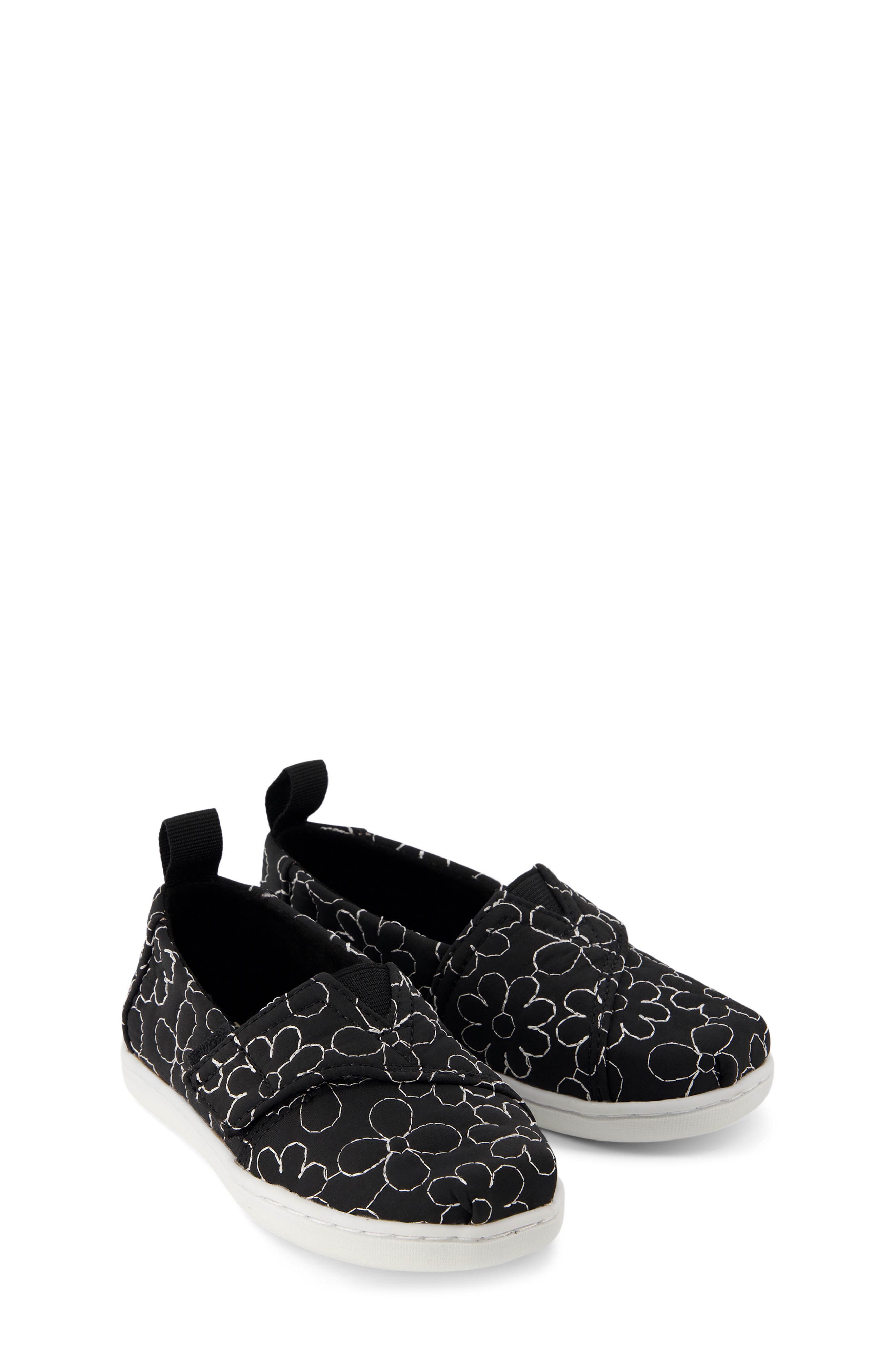 TOMS Kids' Alpargata Slip-On Sneaker, Alternate, color, Black