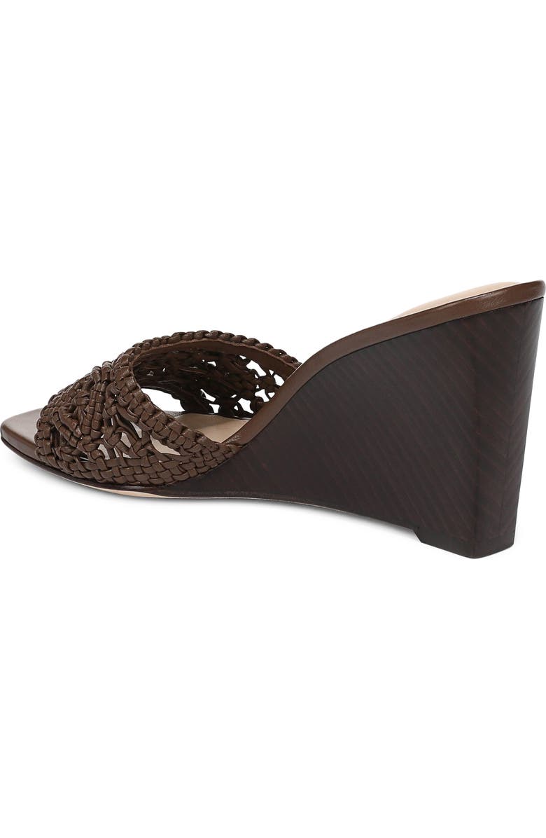 Veronica Beard Ellen Macramé Wedge Slide Sandal, Alternate, color, Walnut