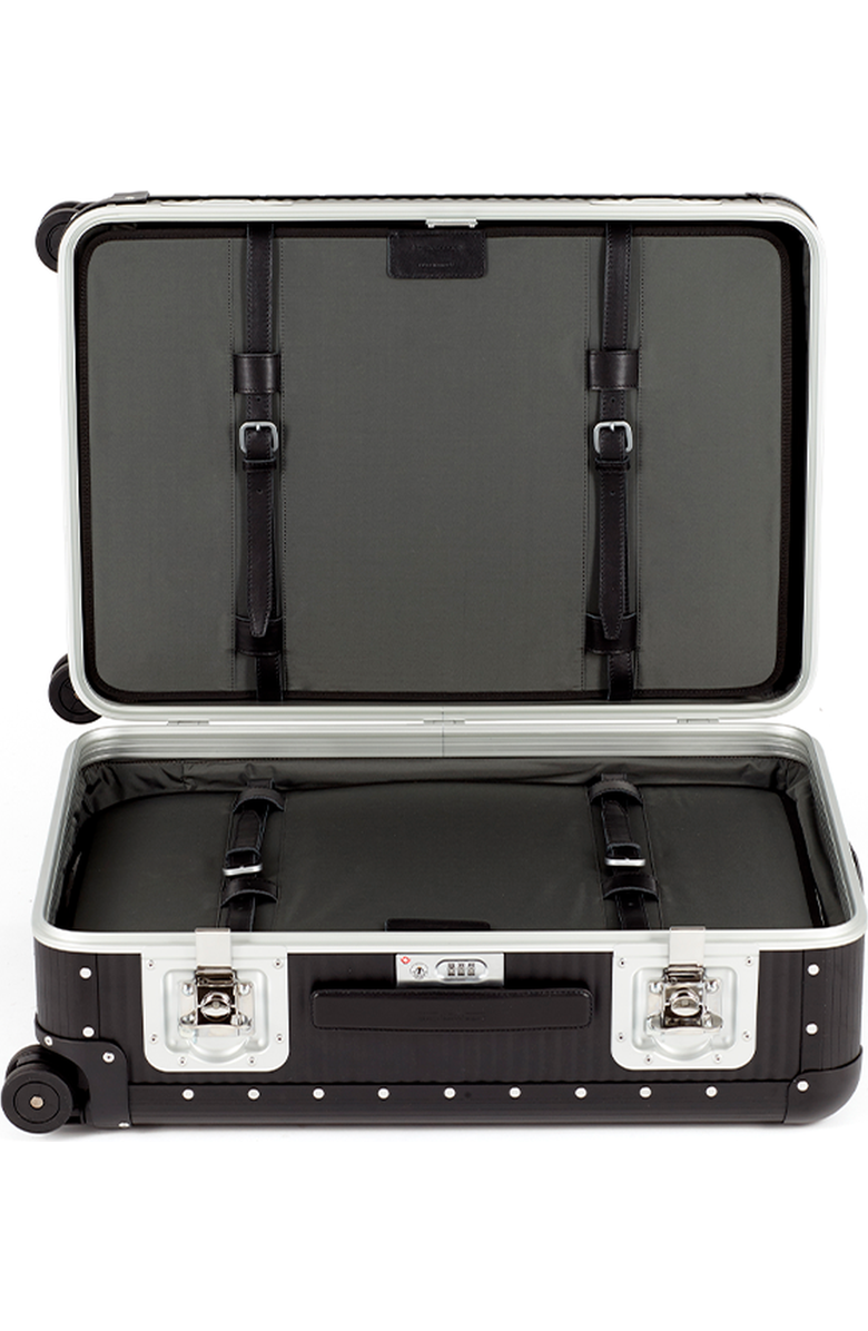 FPM - Fabbrica Pelletterie Milano - US Bank Spinner 68 Suitcase, Alternate, color, Caviar Black