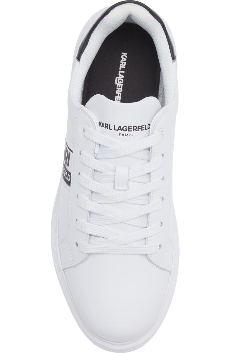 KARL LAGERFELD PARIS Leather Low Top Sneaker, Alternate, color,