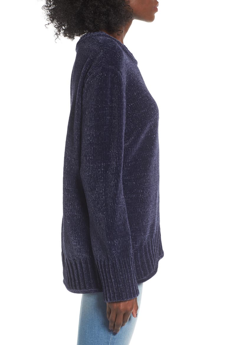 Chenille Pullover, Alternate, color, NAVY