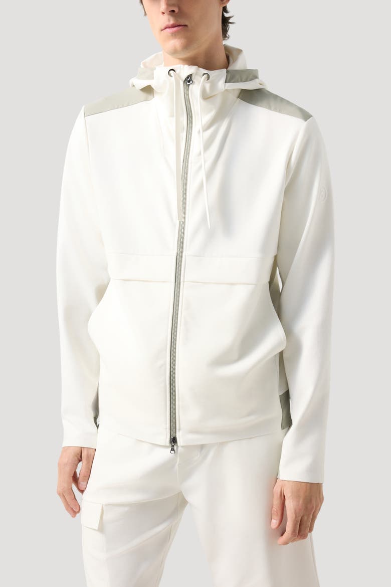 Ernesto Jersey Jacket, Alternate, color, Off-white/khaki