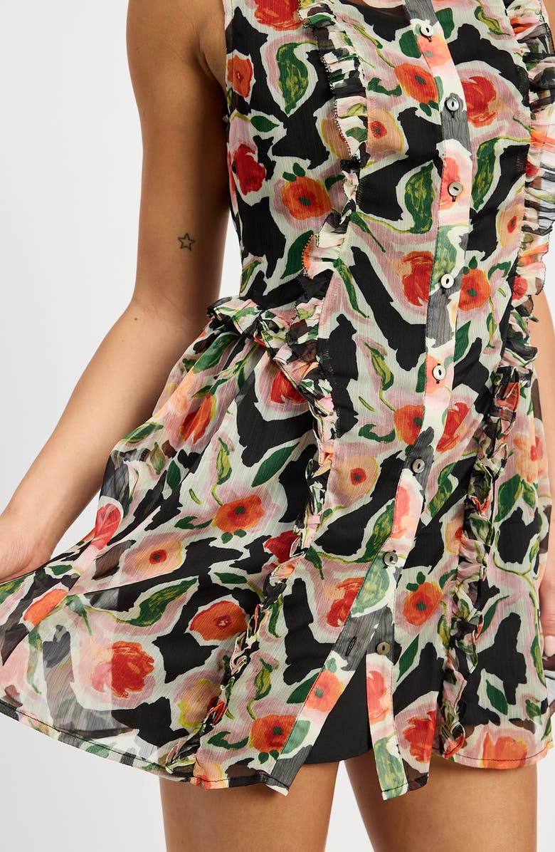 En Saison Eden Floral Sleeveless Minidress, Alternate, color, 