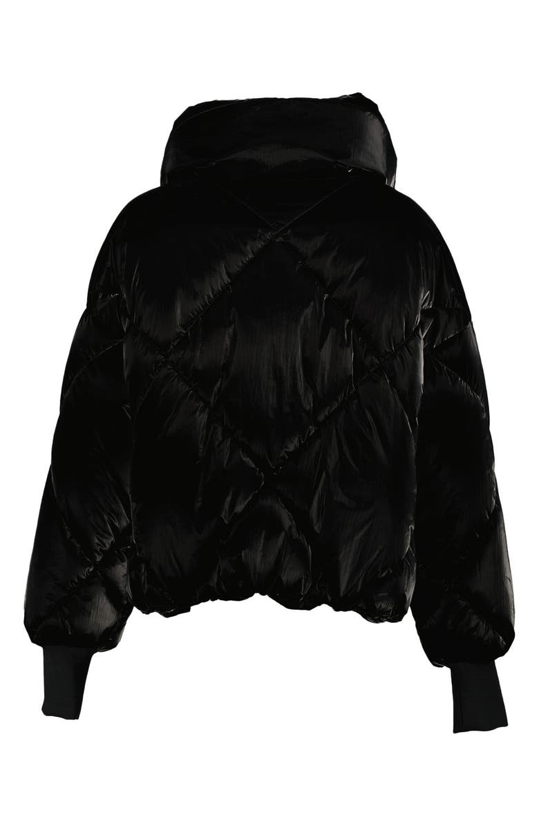 Noize Paris Water Resistant Hooded Puffer Jacket, Alternate, color, Black