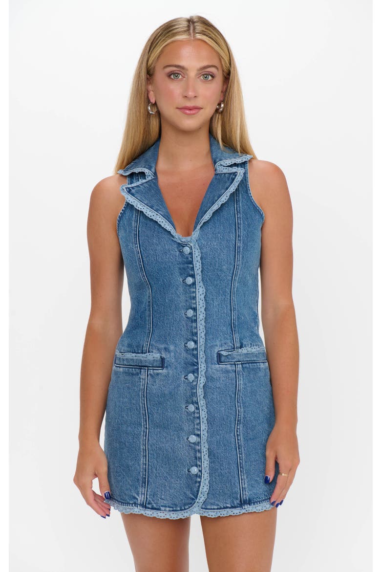 Maddox Dress, Alternate, color, Waterfall Blue