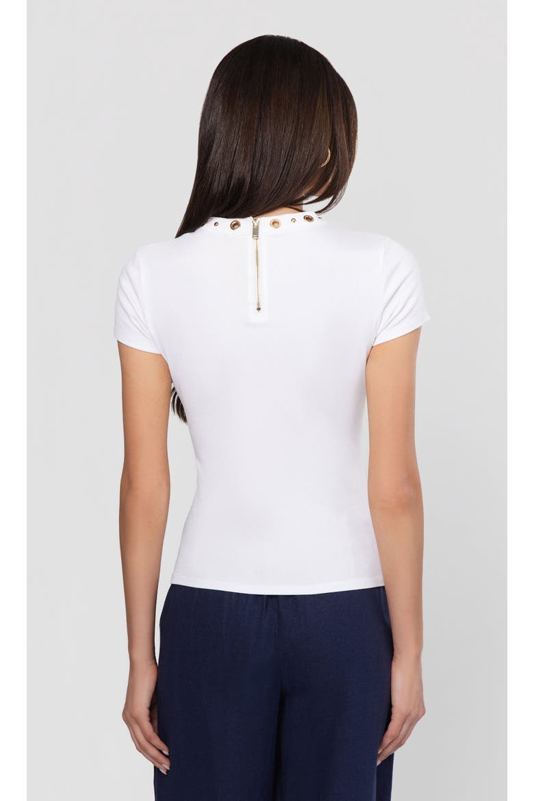 Tate Grommet Top, Alternate, color, White