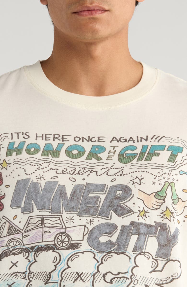 HONOR THE GIFT Block Party Graphic Muscle Tee, Alternate, color, Bone