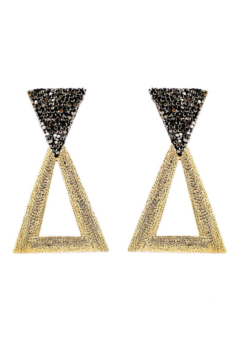 Luxe Triangle Drop Earrings, Main, color, LUXE