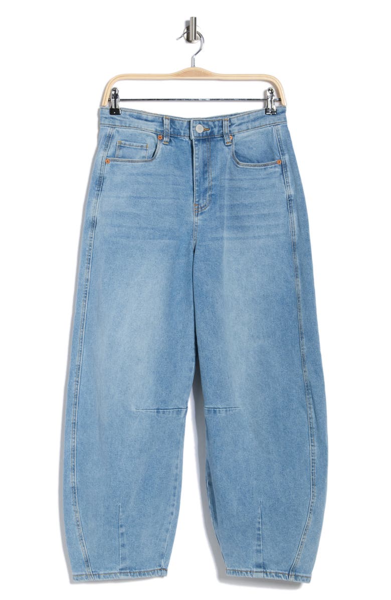 BLANKNYC The Bowry Barrel Leg Jeans, Main, color, Deep Dive