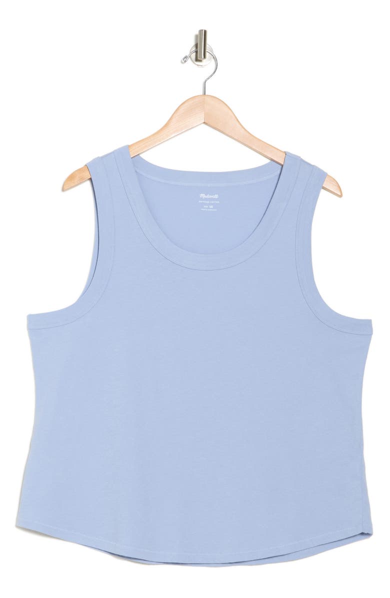 Madewell Softfade Scoop Tank, Alternate, color, Craft Blue