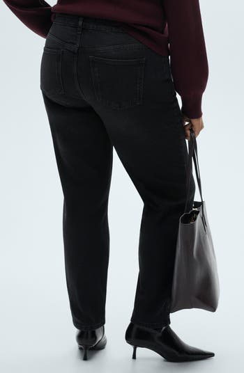 Comfort High Waist Straight Leg Jeans
