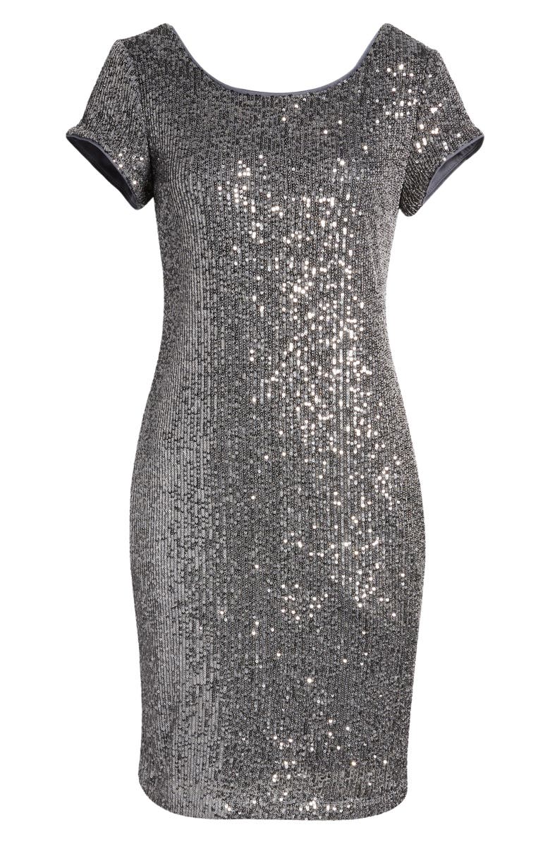 Connected Apparel Sequin Dress, Alternate, color, 