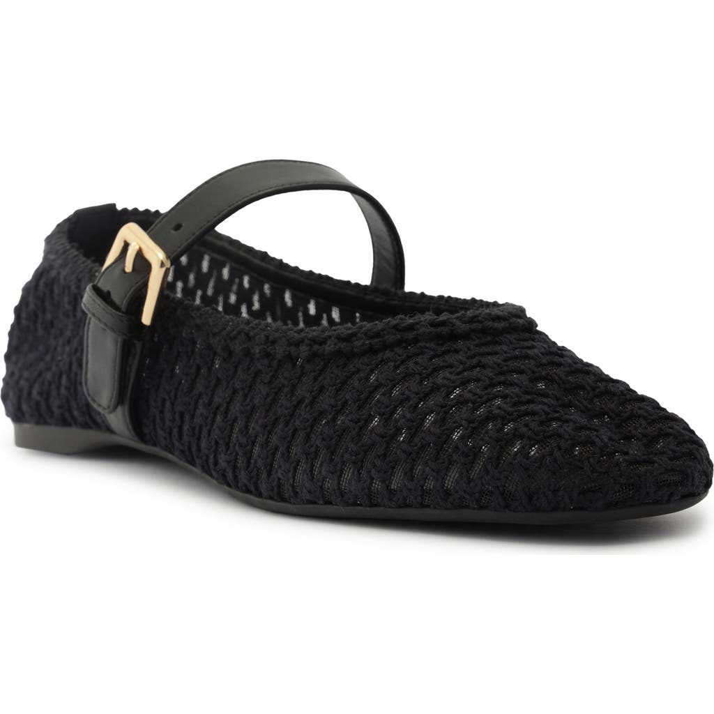 Arezzo Abby Ballet Flat In Black