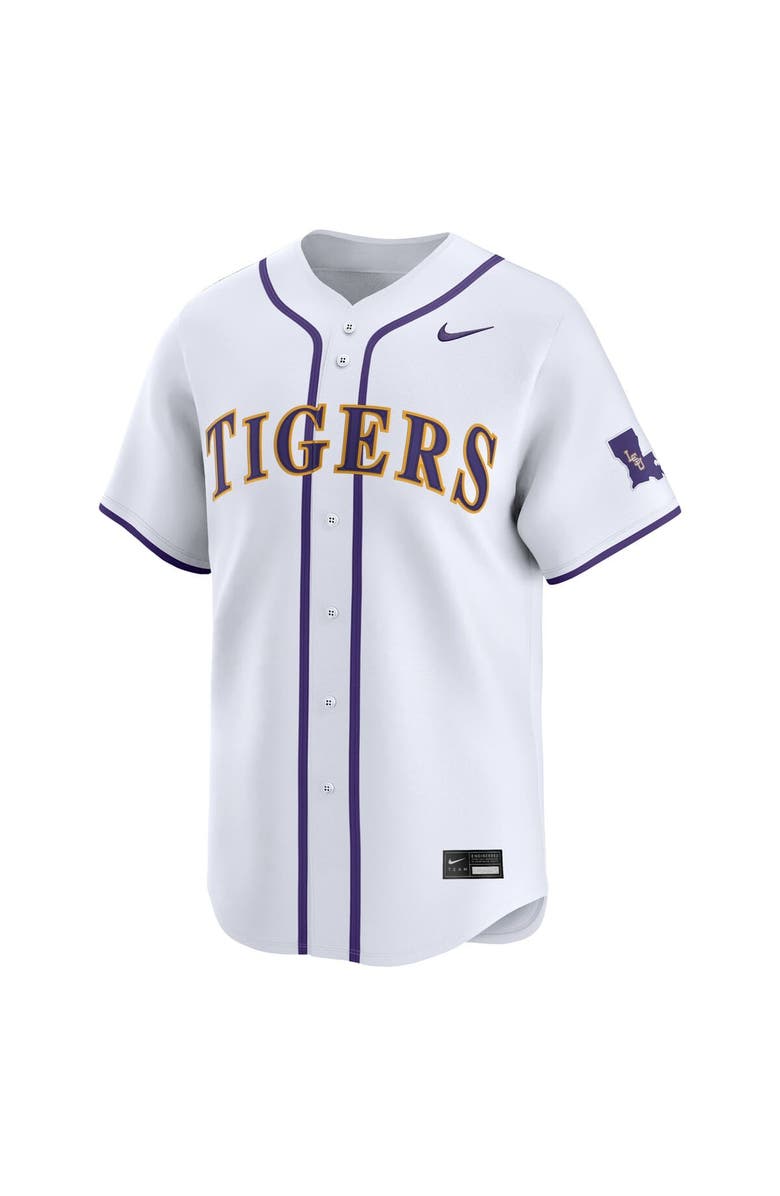 Nike Men's Nike  White LSU Tigers Limited Home Wordmark Jersey, Alternate, color, White