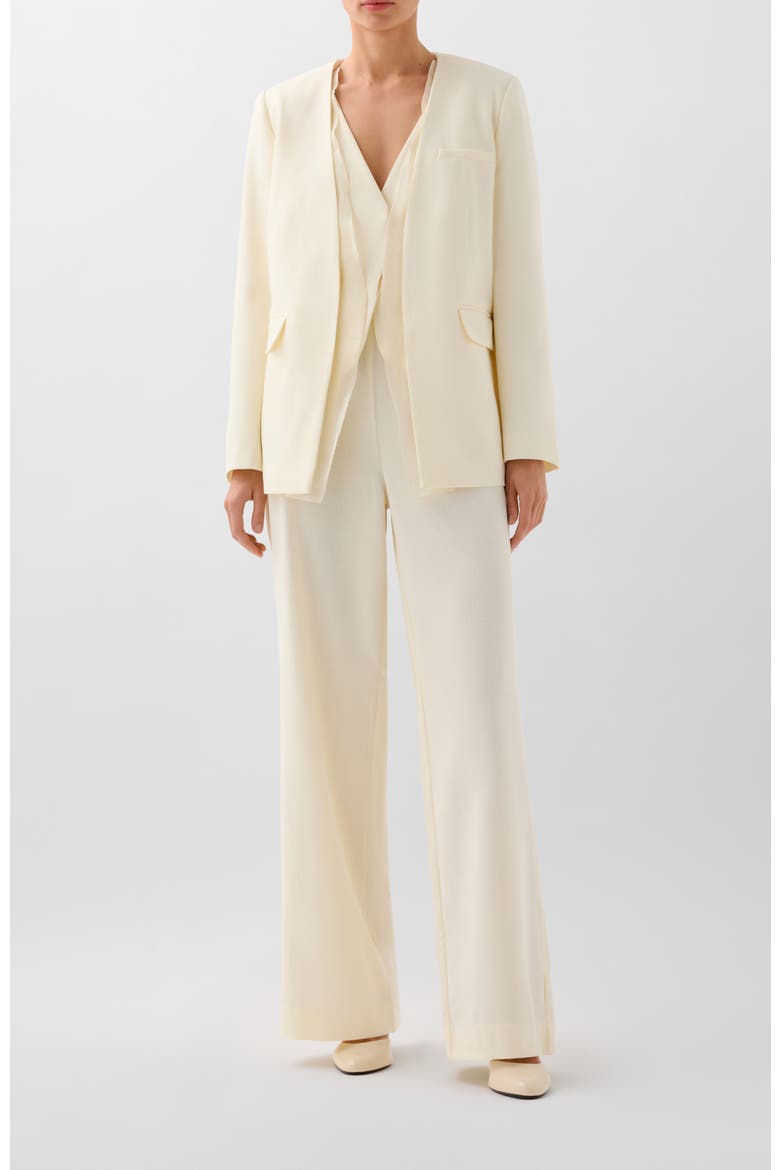 Gandie Blazer, Alternate, color, Ecru