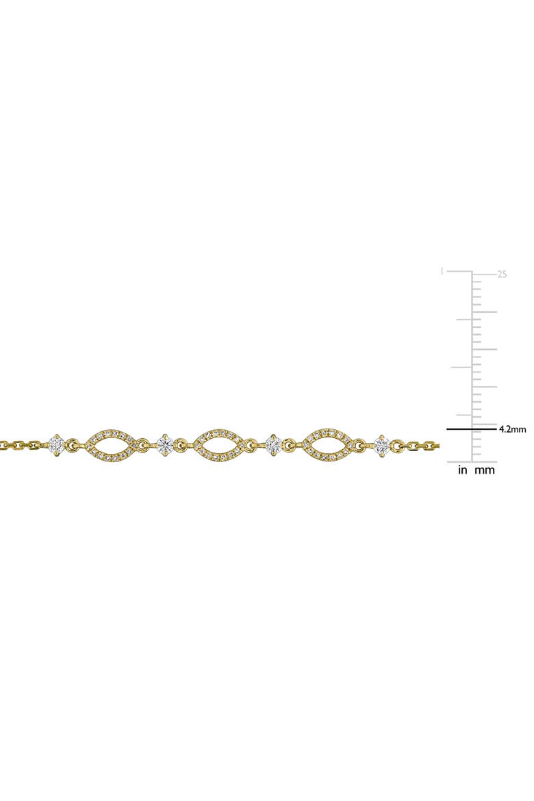 Diamond Station Bracelet 14k Gold, Alternate, color, 14k Yellow Gold
