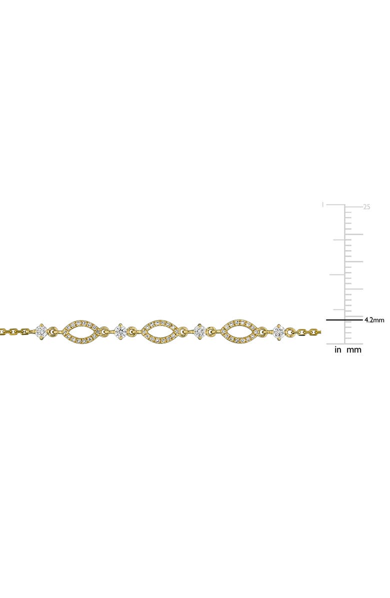 Julianna B. Diamond Station Bracelet 14k Gold, Alternate, color, 14K Yellow Gold