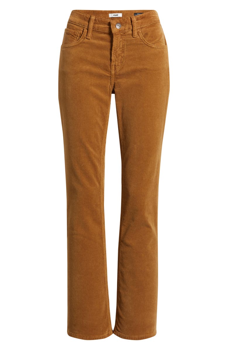 Mavi Jeans Molly Corduroy Bootcut Jeans, Alternate, color, Camel Cord