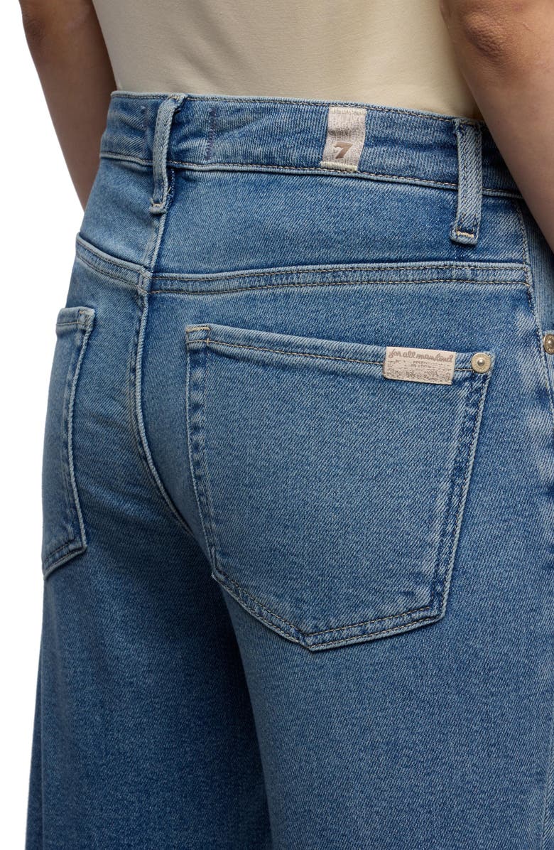 7 For All Mankind Calie Ankle Straight Leg Jeans, Alternate, color, Aquashade