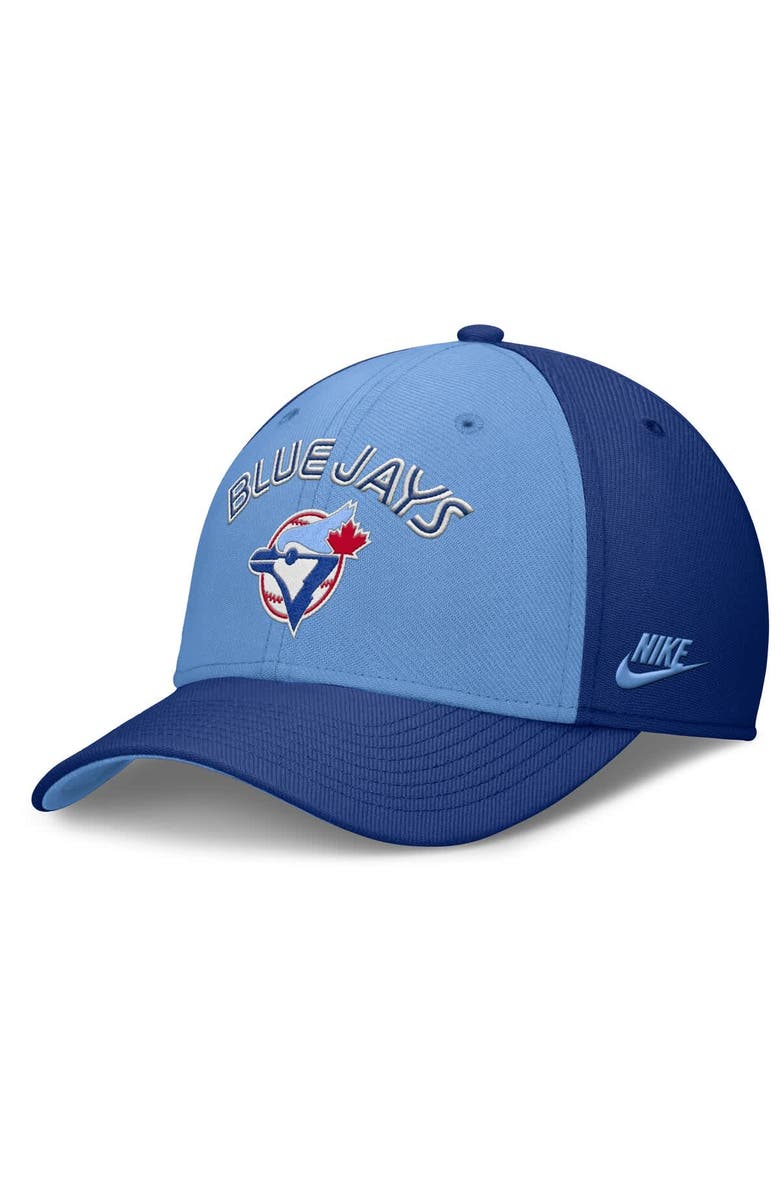 Nike Men's Nike Royal/Powder Blue Toronto Blue Jays Rise Swoosh Performance Flex Hat, Alternate, color, 