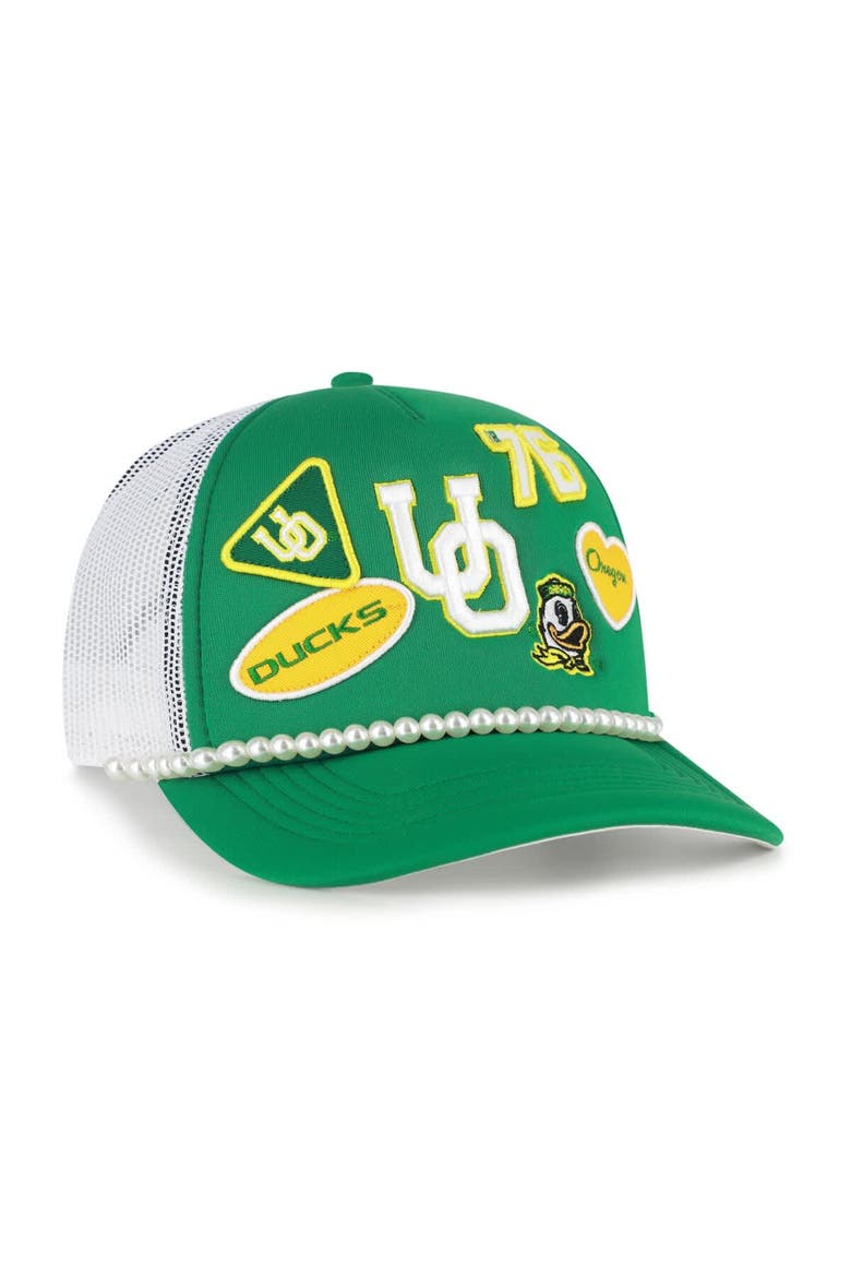Men's '47  Green/White Oregon Ducks Rally On Hitch Adjustable Hat, Alternate, color, Green
