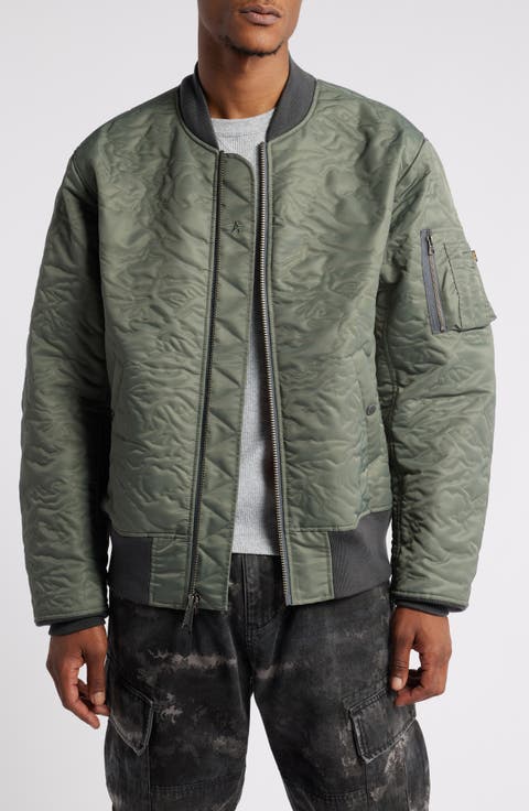 Camo Quilted Flight Jacket
