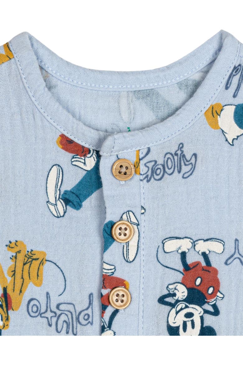 Mickey Mouse Sleeveless One Piece Romper, Alternate, color, Mickey Friends Blue