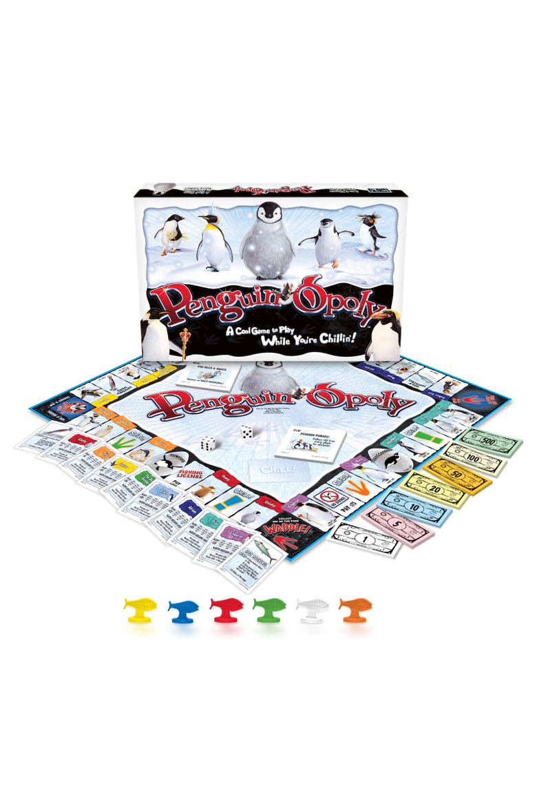 Penguinopoly Monopoly Board Game, Main, color, Multicolored