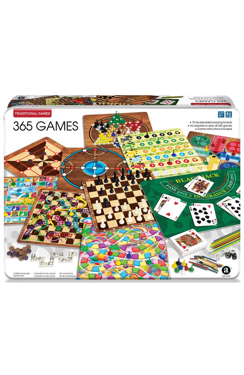 Ambassador Games 365 Games Board & Card Games, Main, color, Multicolored