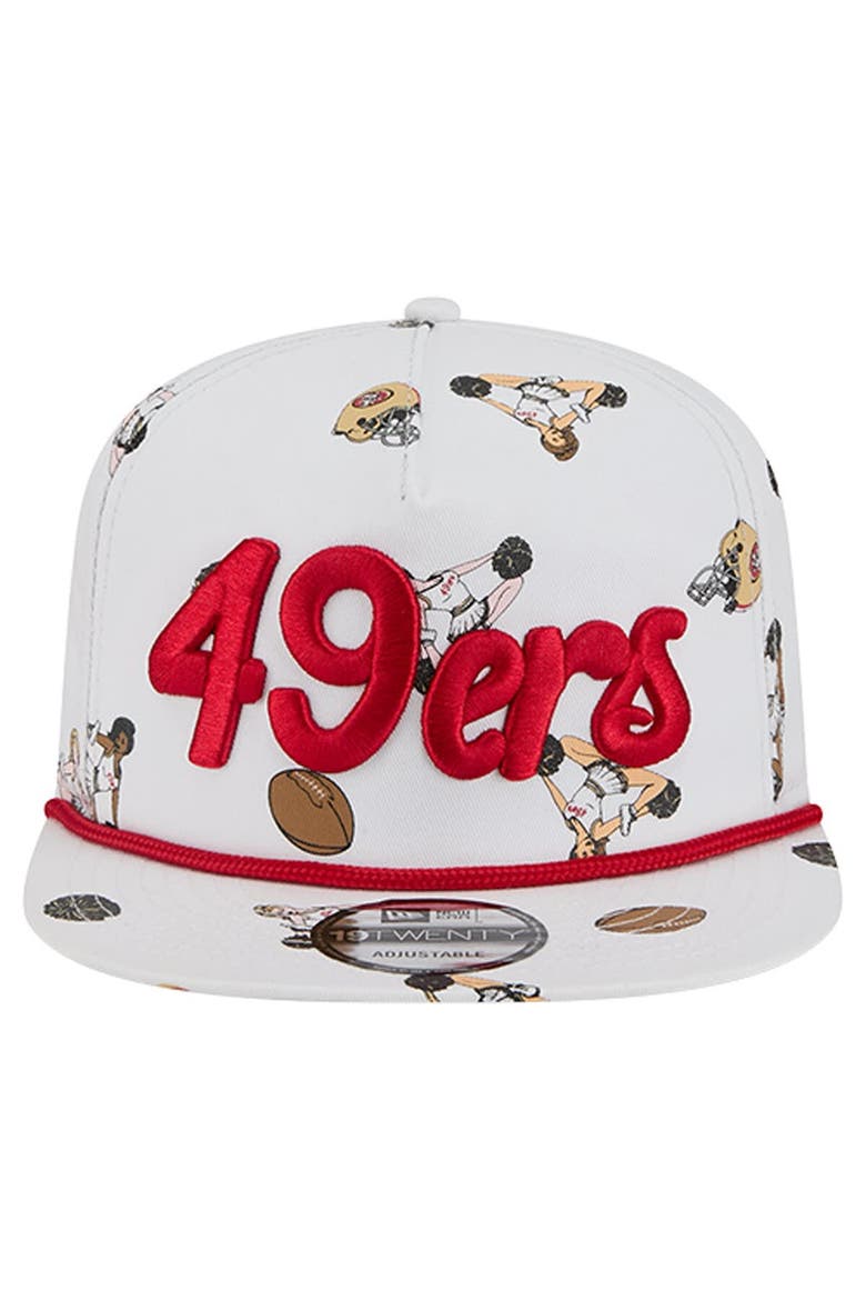 Men's New Era  White San Francisco 49ers Team Cheer 19TWENTY Snapback Hat, Alternate, color, White