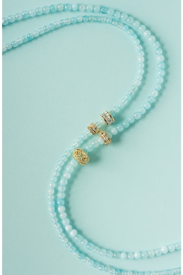 Ann Set of 3 Necklaces, Alternate, color, BLUE
