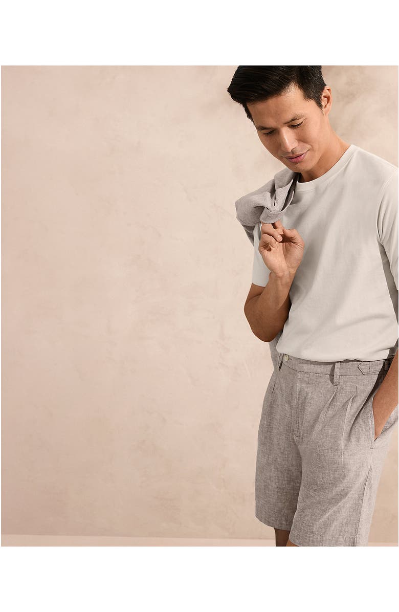 Lands' End 7" Linen Cotton Resort Shorts, Alternate, color, 