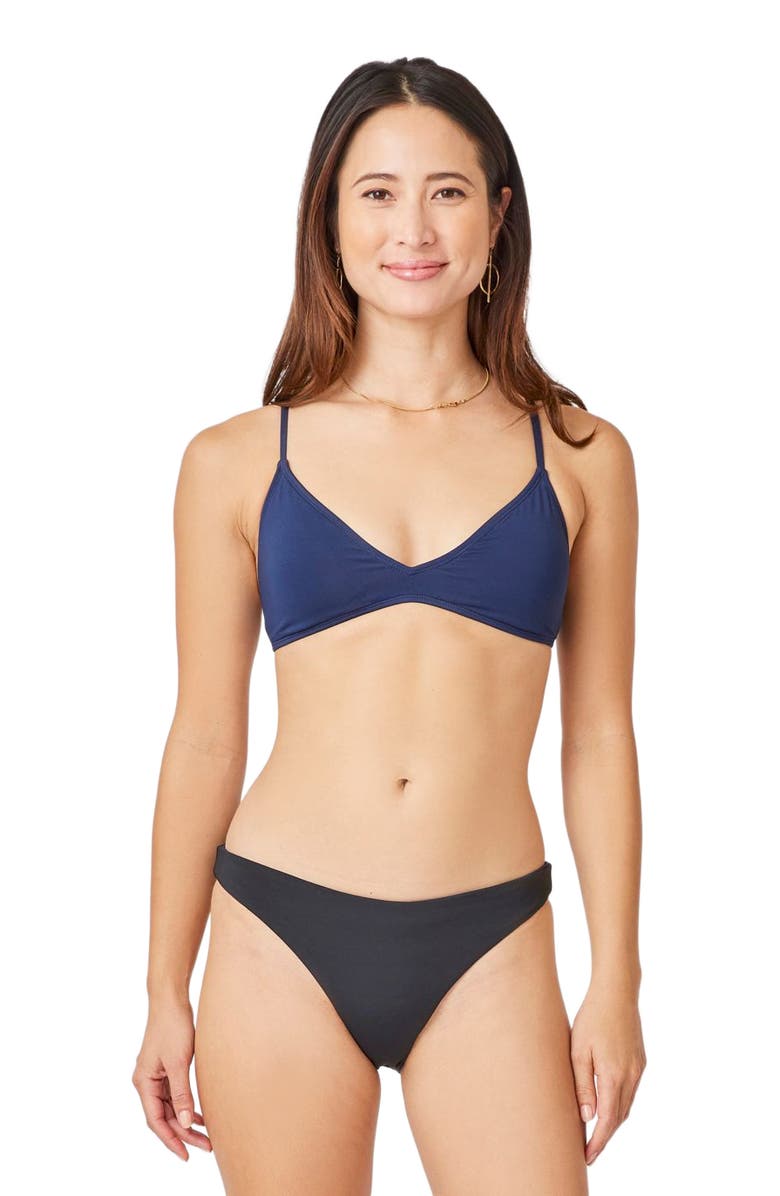 Carve Designs Sanitas Skimpy Reversible Bottom, Alternate, color, Black/Navy