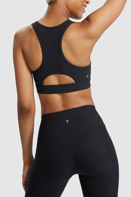 Peloton Cadent High Neck Racerback Bra In Black