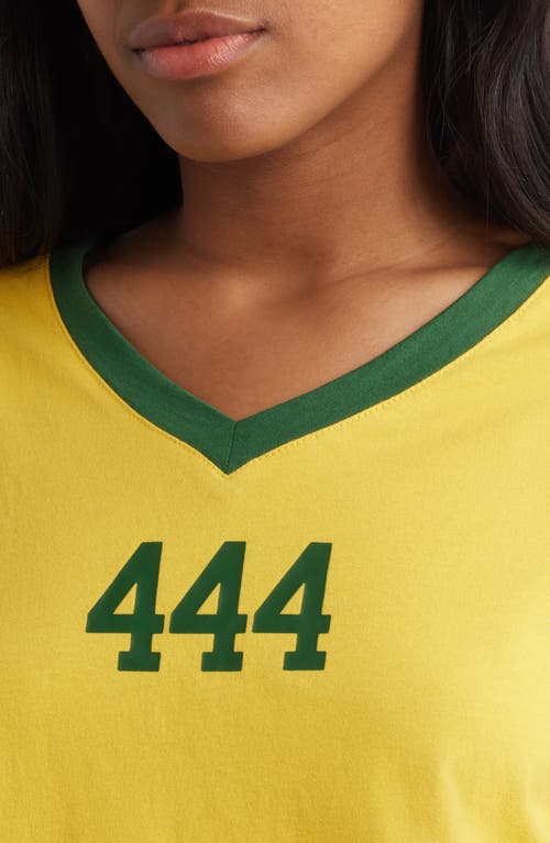 THE MAYFAIR GROUP THE MAYFAIR GROUP 444 ALIGNED COTTON V-NECK T-SHIRT