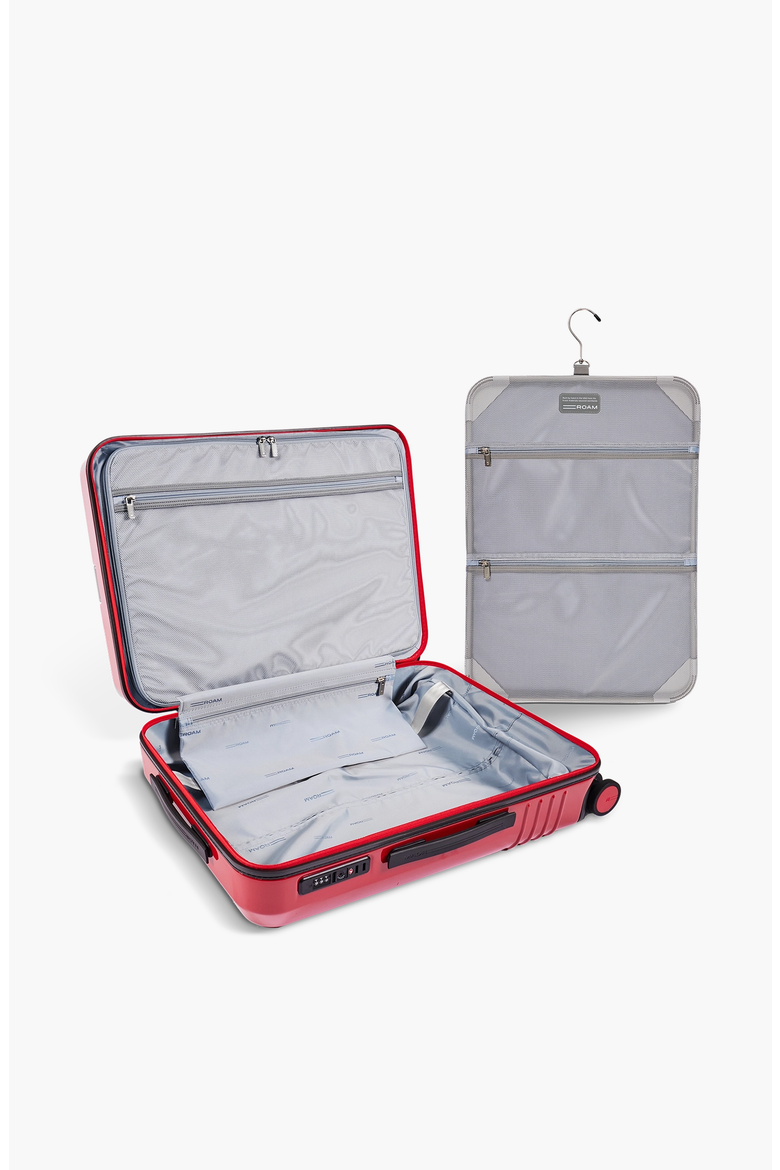 Carry-On Luggage, Alternate, color, Red Gloss / Black Trim