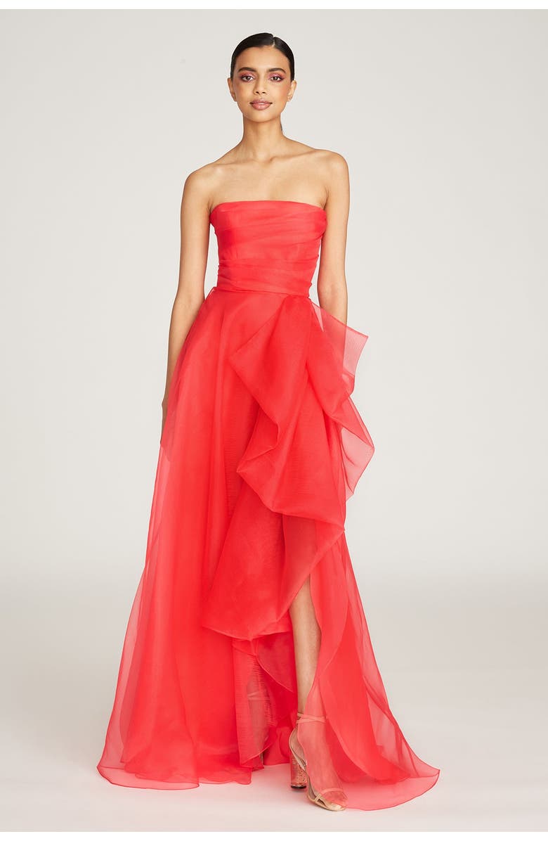 Theia Teresa Strapless Draped Gown, Main, color, #N/A