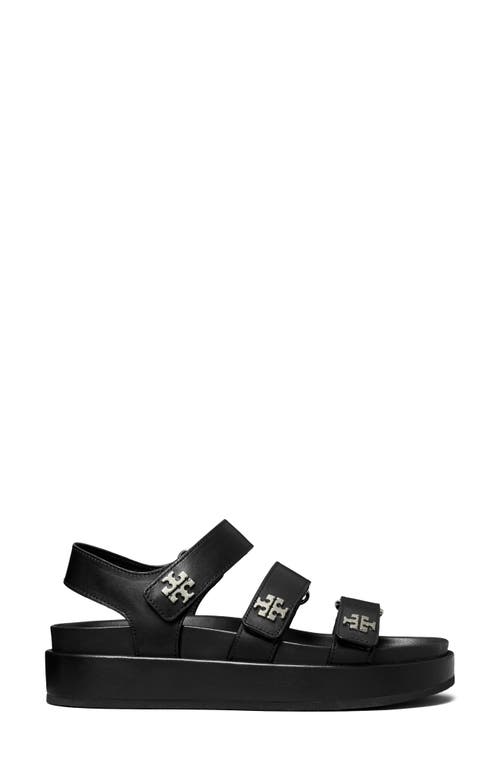 Tory Burch Kira Slingback Platform Sport Sandal In Black