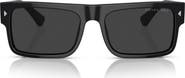 Prada 59mm Polarized Rectangular Sunglasses